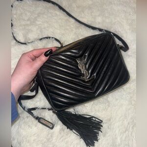 *Read Description* Authentic Saint Laurent Lou Camera Bag Black & Gunmetal